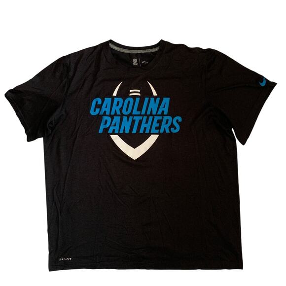 Nike Dri Fit Men's Size 2XL Carolina Panthers NFL Football T-Shirt - Picture 15 of 16